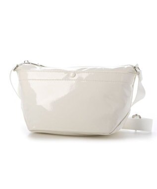 UNBILLION カシュカシュ cachecache / ソフトエナメル舟型ショルダー ホワイト