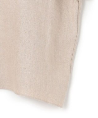 BEIGE， 【S-size】CHESTNUT / ノーカラーブラウス Flax