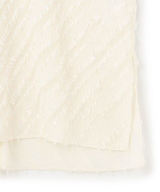 BEIGE， 【洗える】BANKSIA / ニットコンビカットジャカードブラウス Meringue