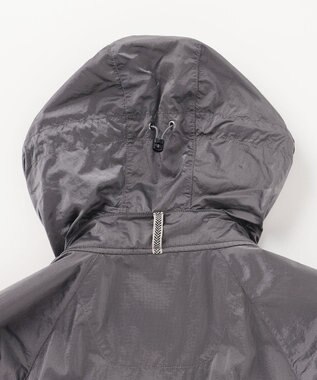 JOSEPH ABBOUD MOUNTAIN 【軽量/ECO撥水/ポケッタブル】ヴィンテージナイロンシャンブレーパーカー ライトグレー系