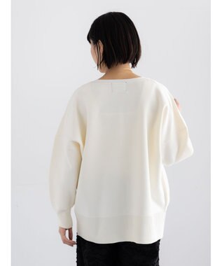 Te chichi コクーンVネックカーディガン オフホワイト