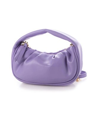 UNBILLION cachecache ハーフムーンギャザー2wayミニショルダー ラベンダー