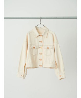 earth music&ecology マントスリーブＧジャン Ecru