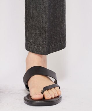 uncrave 【uncrave WHITE】テーパード デニムパンツ ブラック