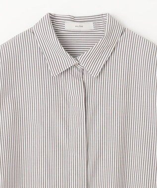 ANY L 【手洗い可能/抗菌防臭/UVカット/速乾】ロングシャツ ブラウンロンスト