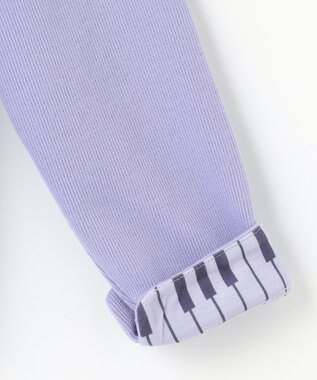 ANY KIDS 音符ボタンカーディガン ブルーラベンダー