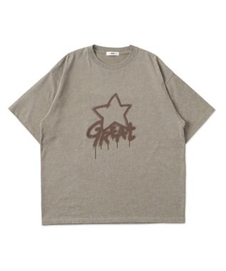 WEGO 【ユニセックス着用ITEM】スノーダイグラフィックT ベージュ