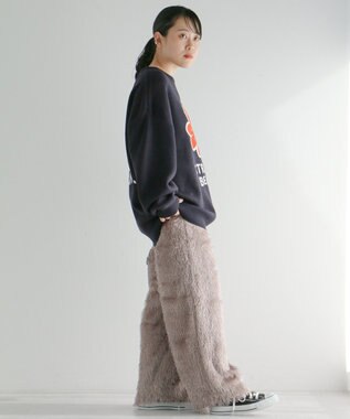 CRAFT STANDARD BOUTIQUE シャギーワイドパンツ Gray Beige