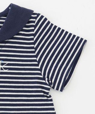 組曲 KIDS 【80-90cm】セーラーボーダー セットアップ ネイビー系1
