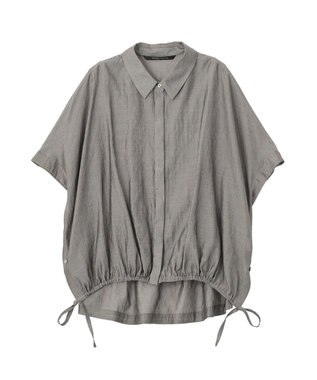 YECCA VECCA サイドスリットドロストシャツ Gray