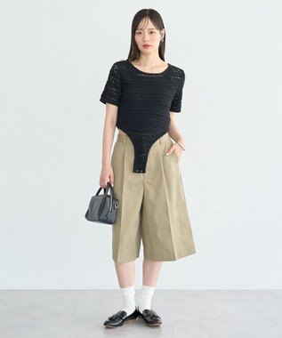 earth music&ecology クロエシェボディニットスーツ Black