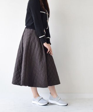 Bridget Birkin 【Bridget Birkin】ベルトストーンニットスニーカー ライトグレー