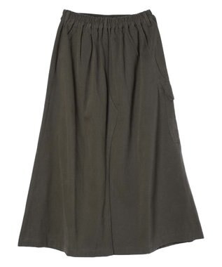 CRAFT STANDARD BOUTIQUE 綿ピーチカーゴスカート Charcoal Gray