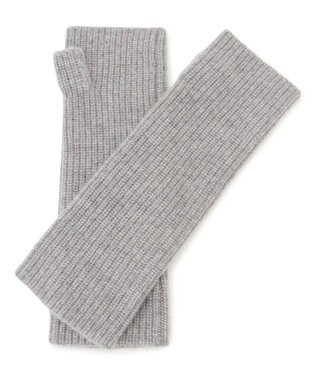 23区 【見上愛さん着用/洗える】ピュアカシミヤ アームウォーマー ライトグレー系