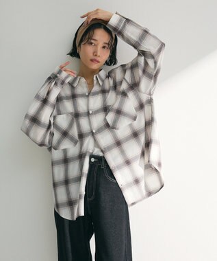 Green Parks アソートレギュラーカラーシャツ Check Black