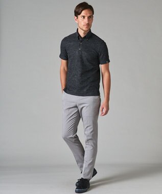 GOTAIRIKU ウエストアジャスター/折り目加工/吸汗速乾/洗える【ビジネス対応】クールマックスパンツ（24年モデル） ライトグレー系