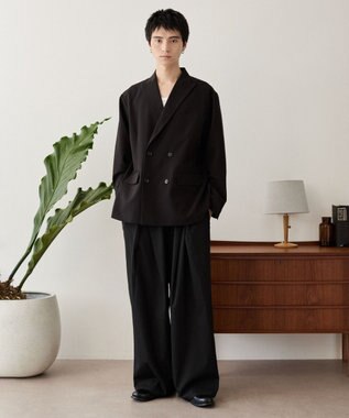 WEGO TRダブルブレストテーラードジャケット ブラック