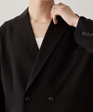 WEGO TRダブルブレストテーラードジャケット ブラック