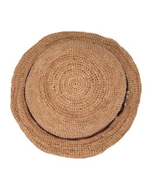 IBIZA ラフィア　ハット 濃茶