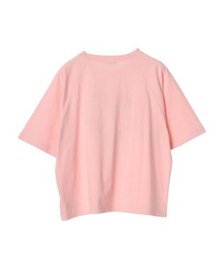 earth music&ecology ラメ刺繍ハートロゴＴ Pink