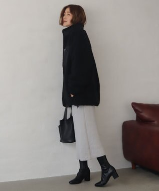 WEGO 【2025年秋冬新作アイテム/ユニセックス着用ITEM/SMLサイズ展開】ボアブルゾン ブラック