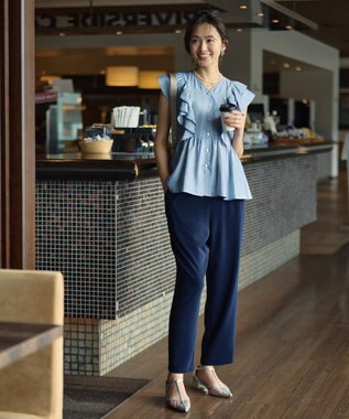Green Parks イージーテーパードパンツ Navy