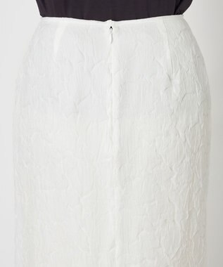 NAVE 【Nave・洗える/シアー素材】クラッシュオーガンジー スカート ホワイト系