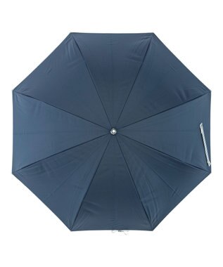MOONBAT estaa 晴雨兼用 長傘 ボーダーテープリボン 日傘 遮光 遮熱 UV ディープブルー