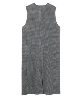 Green Parks 柄圧縮ポンチキーネックジャンスカ Black