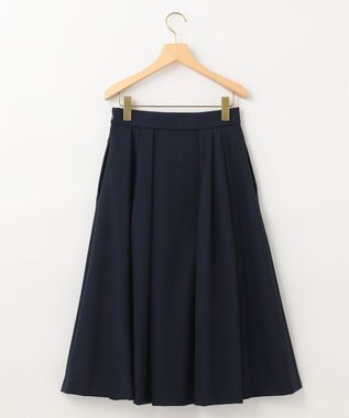 【NAVY】ダブルクロスストレッチ スカート, ネイビー系, 5