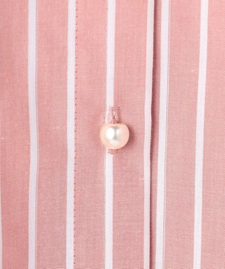 ANY SIS S ペタルスリーブ シャツ コーラルストライプ