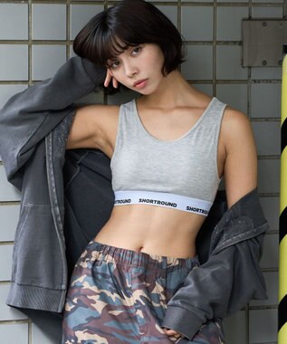 WEGO ロゴブラトップ 杢グレー