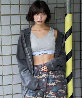 WEGO ロゴブラトップ 杢グレー