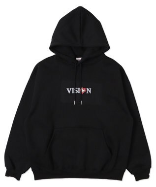 WEGO VISIONゴーストグラフィックプルパーカー ブラック