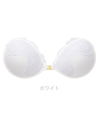 BRADELIS New York 【NuBra / ボリュームアップ】パテッドヌーブラ PD セリーネア 蒸れにくい バックレス コレクション デザインヌーブラ 正規品 ホワイト