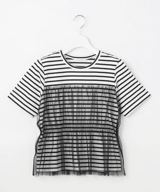 Feroux チュールコンビカットソー ホワイト系1