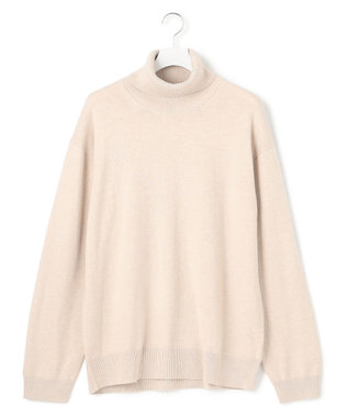 J.PRESS YORK STREET 【UNISEX】ANTI PILLING WOOL タートルネック ニット アイボリー系