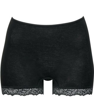 Wing ショーツ ボーイレングス 綿混(身生地部) 保温性(身生地部) おなかまわりすっぽり 温活 【カナウ 温活ショーツ】 はきこみ丈ふかめ 秋 冬 EC7200 ウイング／ワコール ブラック