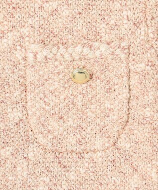 TOCCA TWEEDY MAZE ニットジャケット ピンク系