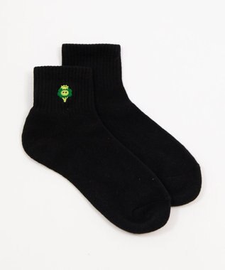 WEGO フードアニマル刺繍アンクルパイルソックス 柄2