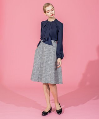 TOCCA 【洗える】PRIMAVERA SKIRT スカート ネイビー系