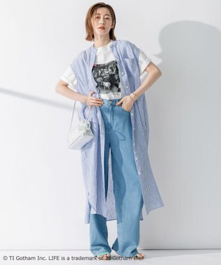 23区 L 【23区/LIFE】PHOTO Tシャツ ホワイト系(cafe)