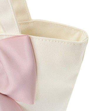 Maison de FLEUR EC限定 リボンキャンバストートバッグ Pink
