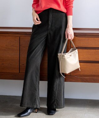 23区 S 【滝沢眞規子さん着用/洗える】コットン コーデュロイ ワイド パンツ