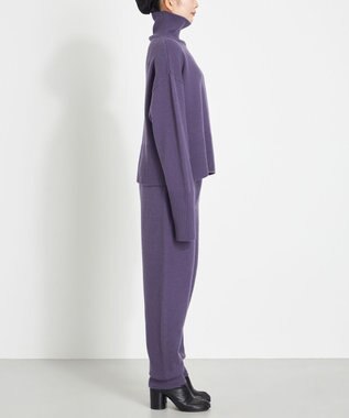 NAVE ウールカシミヤ ハイネック ライラック系