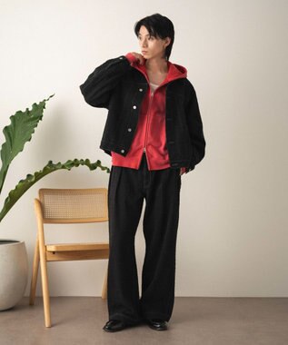 WEGO ショートZIPパーカー レッドその他