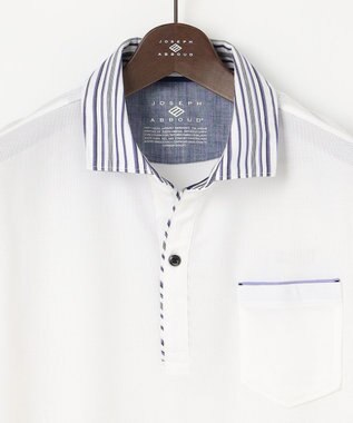 JOSEPH ABBOUD 【キングサイズ・ギフトでも人気！オーガニックコットン使用・消臭などの高機能】ダディ ポロシャツ ホワイト系