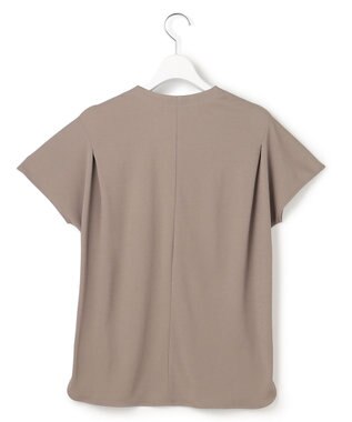 ICB L スパンプラチナム Vネックカットソー スティールカーキ