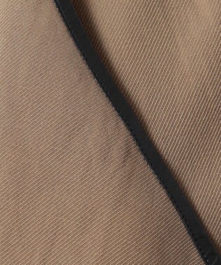 23区 【エステータ】ウールリネン レザートリミング ジャケット カーキ系