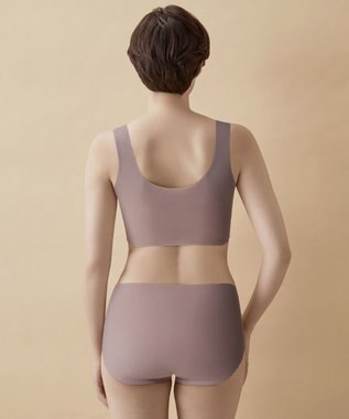 WACOAL ノンワイヤーブラ [GOCOCi/ワコール] ハーフトップ ブラトップ まるでつけていないような着ごこち 綿混 立体的なバストシルエット レディース CGG551 /ワコール ブラウン